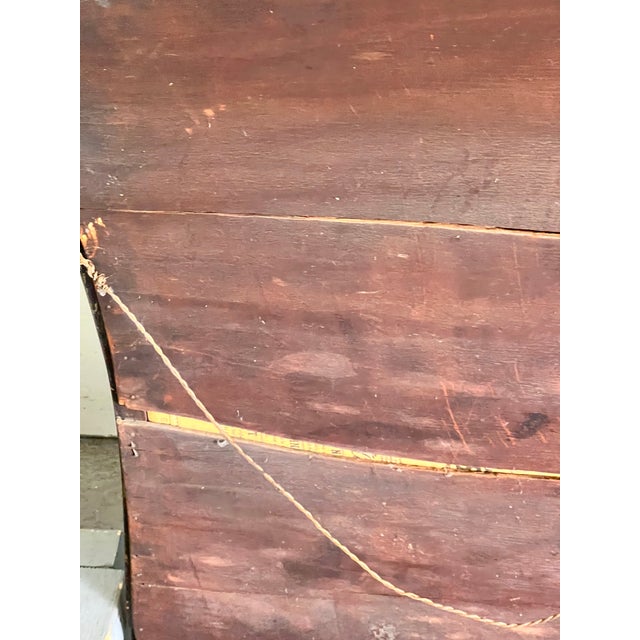 Antique Rococo Giltwood Wall Mirror, 19th Century Hand-Carved Crest, 26” X 37” For Sale - Image 10 of 11