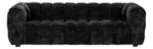 Onyx Black Tufted Chenille Sofa