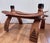 Coffee Vintage Moroccan Camel Saddle Footstool With New Southwest Upholstery For Sale - Image 8 of 12