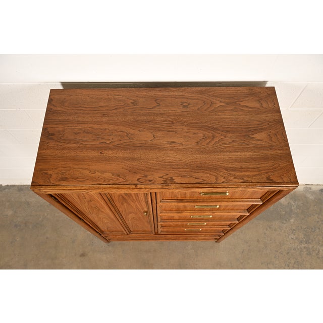 Thomasville Mid-Century Modern Campaign Walnut Gentleman's Chest, Circa 1970s For Sale - Image 12 of 15