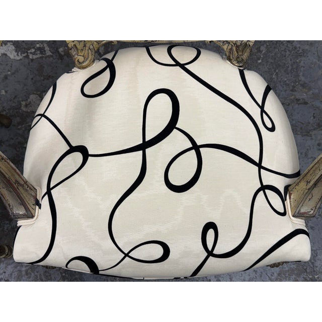 Cream French Neoclassical Circa 1930's Armchairs, Pair For Sale - Image 8 of 12