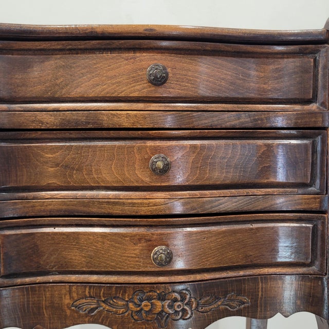 Small Louis XV Provençal Chest of Drawers, France, 1920s For Sale - Image 11 of 16
