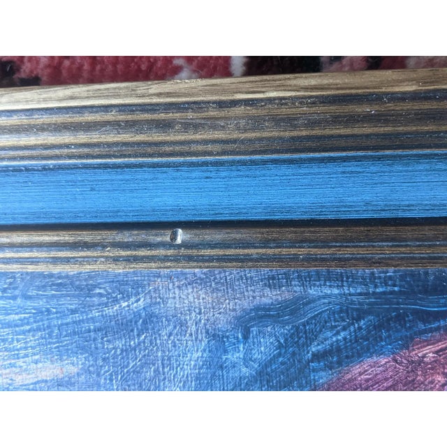 Vintage Late 20th Century Original Apple Still Life Oil Painting Signed For Sale - Image 12 of 16