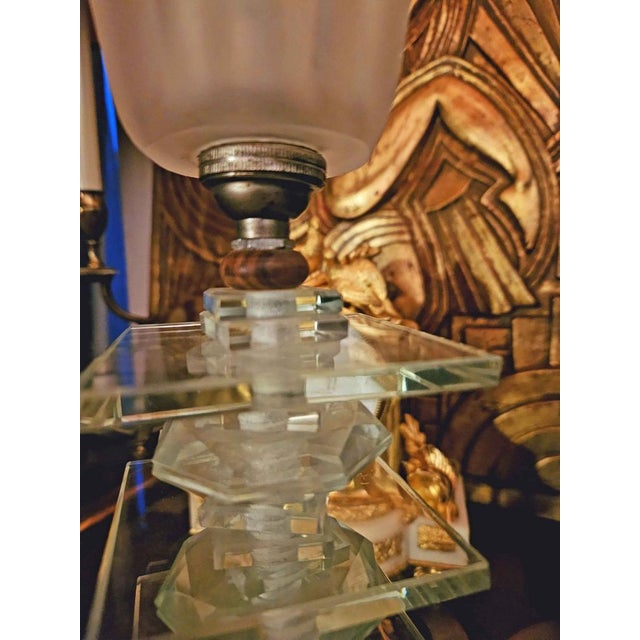 Art Deco Table Lamp in Opaline Glass, 1930s For Sale - Image 9 of 17