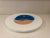 1970s Murano Art Glass Blue, Peach, & White Plate For Sale - Image 5 of 5