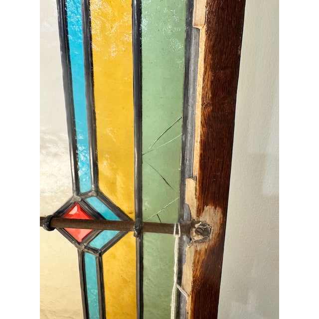 Stained Glass Panels, Pair For Sale - Image 12 of 12