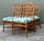 Chinoiserie Vintage Arched Back Rattan Dining Chairs in Manuel Canovas - Set of 4 For Sale - Image 3 of 12