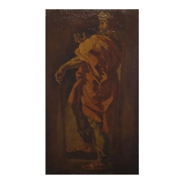 Study for a Male figure with Turban - Italian School of Bologna - 18th century 17-18th century For Sale