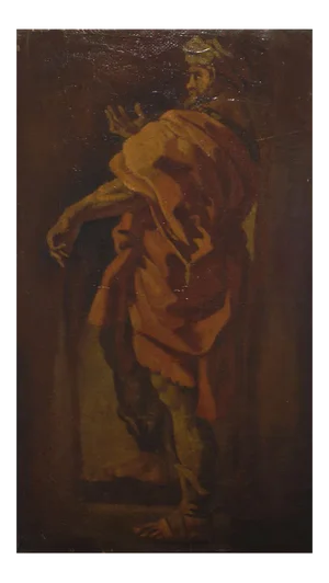Study for a Male figure with Turban - Italian School of Bologna - 18th century 17-18th century
