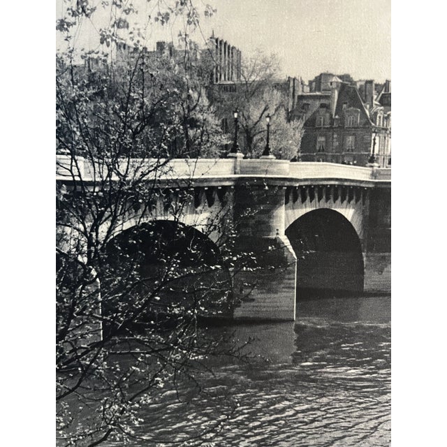 1952 Pont Neuf (New Bridge) Paris Photo 1952 book illustration ready for framing.
