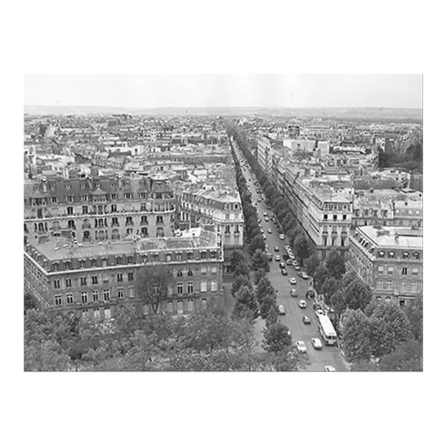 1971 View From the Arc De Triomphe Paris Photograph by Don Ware For Sale