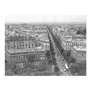 1971 View From the Arc De Triomphe Paris Photograph by Don Ware