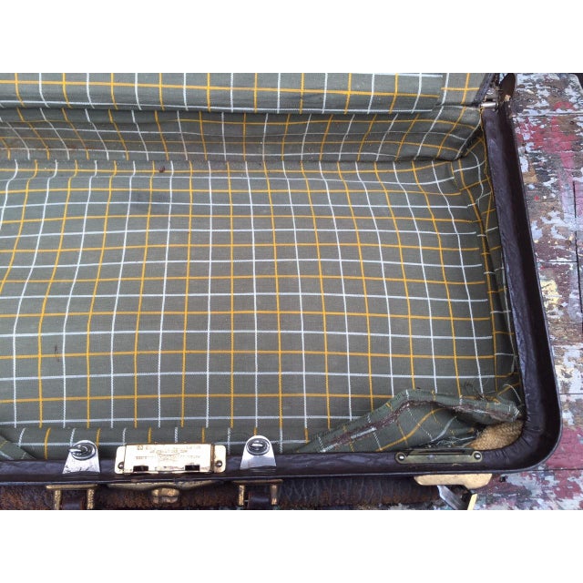 Leather Strap Suitcase Chairish