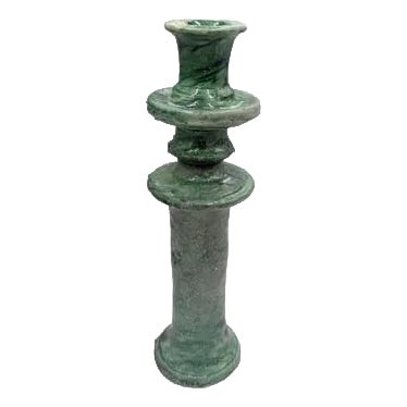 Moroccan Tamegroute Glazed Candlestick Holder For Sale