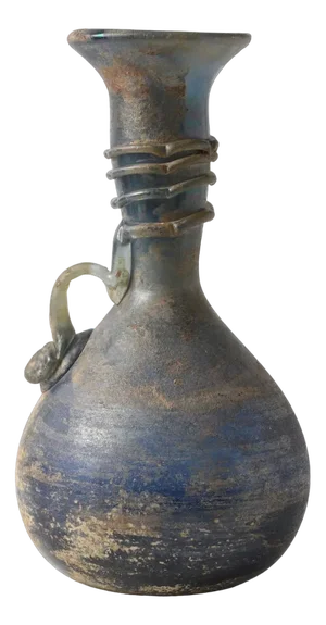 Large Scavo Glass Vase from Murano, 1960s