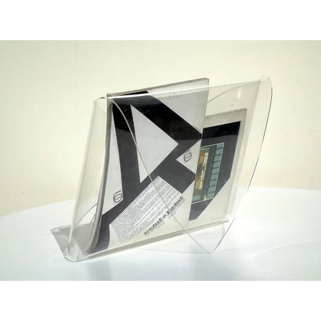 Acrylic Glass Magazine Rack, 1970s For Sale - Image 4 of 6