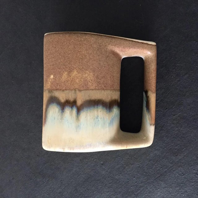 Vintage Rare Design ,Drip Glaze With Earth Colors Coffee Mug SEQUOIA " Padilla" Excellent condition. top includes handle 4...