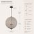 Elevate your space with this handcrafted crystal globe chandelier, designed in a vintage French style with a warm antique...