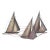 1970s Curtis Jerè Inspired Metal Wall Sculpture - 3 Sailboats For Sale