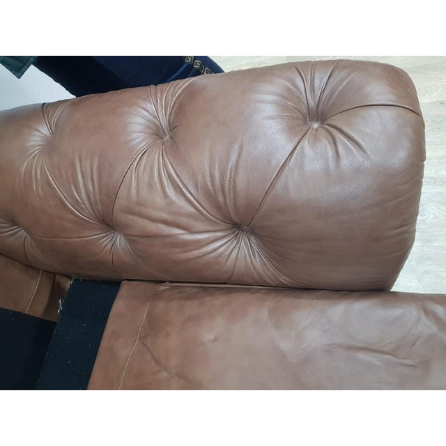 Mid-Century Style Chesterfield Sofa inl Leather For Sale - Image 18 of 18