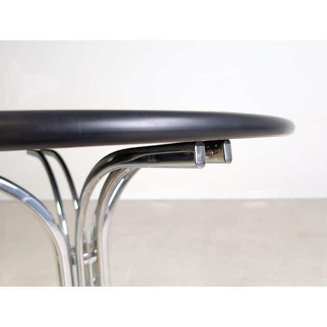 Wood Mid-Century Modern Space Age Dining Table by Rinaldi Gastone, 1970 For Sale - Image 7 of 11