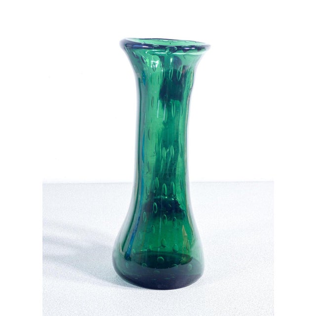 Murano Blown Glass Bullicante Vase For Sale - Image 14 of 18
