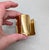 Vintage 1980s Signed Monet Wide Goldtone Cuff Bracelet For Sale In Philadelphia - Image 6 of 14