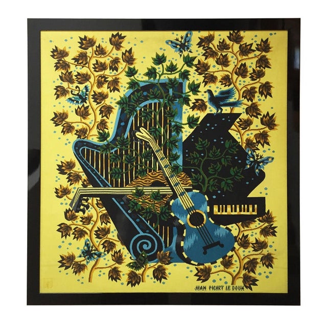 Painting on Textile by Jean Picard Le Doux For Sale In Los Angeles - Image 6 of 6
