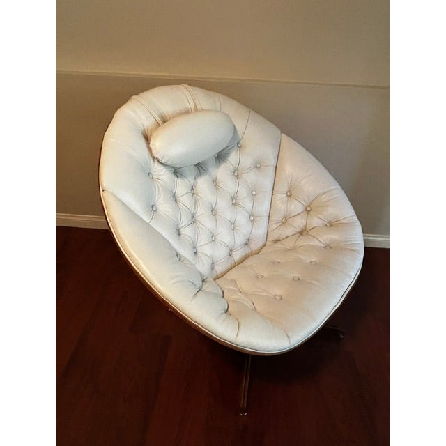 George Mulhauser Mid-Century Modern Molded Walnut "Cone" Swivel Lounge Chair in Premium New Leather For Sale - Image 18 of 18