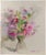 Modern Carlo Ravagnan, Flowers, Watercolor, 1973 For Sale - Image 3 of 3