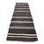 1960s Kurdish Black Stipe Kilim Runner Rug For Sale