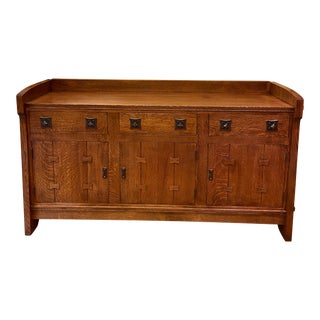 Gustav Stickley Tv Sideboard Cabinet For Sale