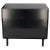 Black Lacquer 3 Louver Drawers Dresser on a "Base" 2 Pieces Cabinet Credenza For Sale - Image 13 of 13