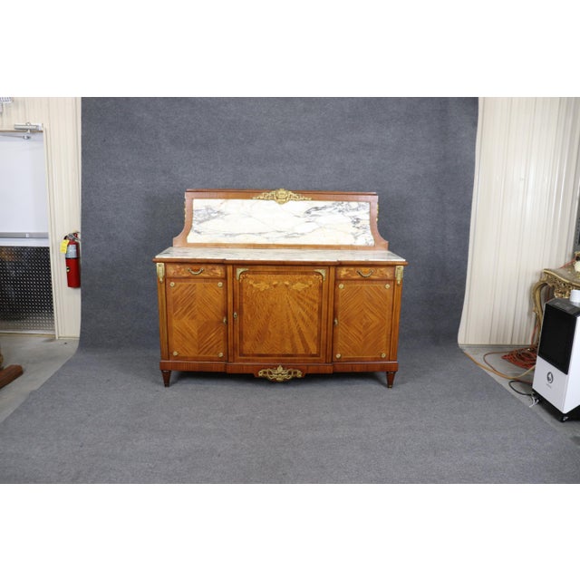 Fine Quality Restored Bronze Ormolu Mounted French Art Nouveau Sideboard For Sale - Image 9 of 12