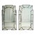 Art Deco Style, Antique and Beveled Glass, Venetian Wall Mirrors, 21st C. For Sale - Image 4 of 9