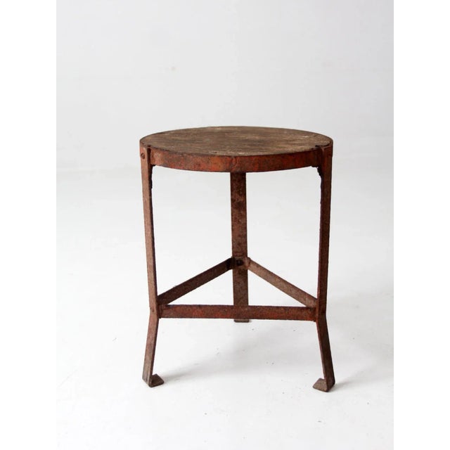 Vintage Industrial Stool For Sale - Image 12 of 12