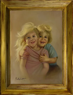 Paolo Gemelli, 1980s, Oil on Canvas, Framed