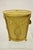 Vintage Italian Hollywood Regency Gold Gilt Iron Tole Wastebasket Trashcan For Sale - Image 11 of 12