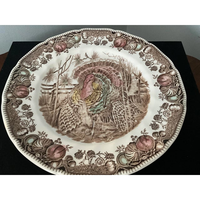 1950s 1950s Johnson Brothers Turkey Plate For Sale - Image 5 of 7
