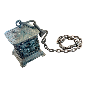 Vintage Cast Iron Japanese Style Outdoor Lantern