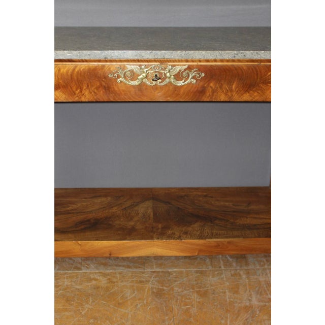 Traditional 19th Century Empire Walnut Console Table For Sale - Image 3 of 13
