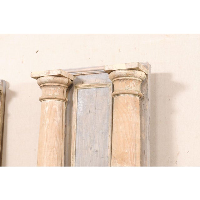 19th Century French Tall Carved Wood Columns – A Pair For Sale - Image 10 of 12