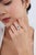 14k Gold Art Deco 3.49ct Oval Aquamarine Diamond Chic Cocktail Ring Size 4 For Sale - Image 11 of 18
