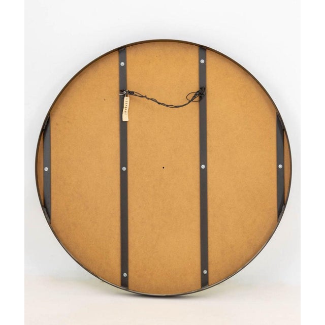 Minimalist Circular Wall Mirror For Sale - Image 4 of 4
