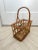 Serena & Lily 1980s Rattan Wine Bottle Holder For Sale - Image 4 of 4
