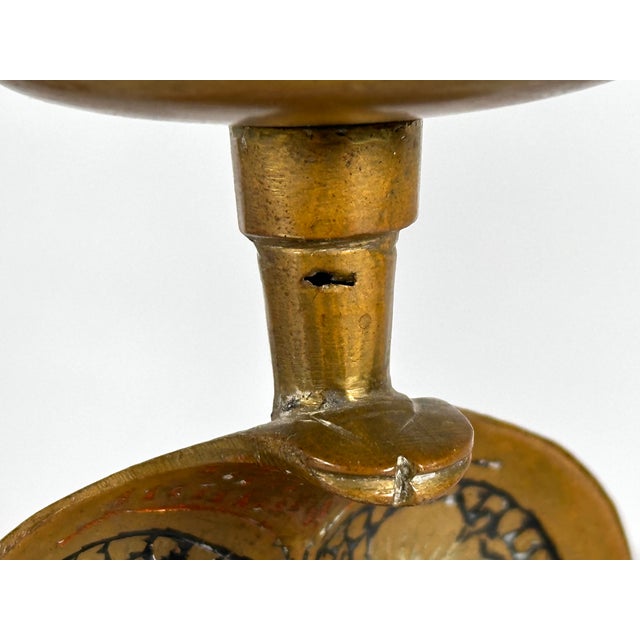 Mid Century Anglo-Indian Brass Cobra Candlestick Collection For Sale - Image 15 of 18