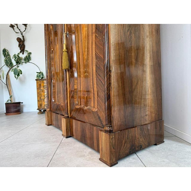Antique Empire Columned Hall Cabinet For Sale - Image 15 of 18