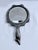 1900 - 1909 Antique Art Nouveau Silver Hand Mirror/Dark and Moody Vibe. For Sale - Image 5 of 11