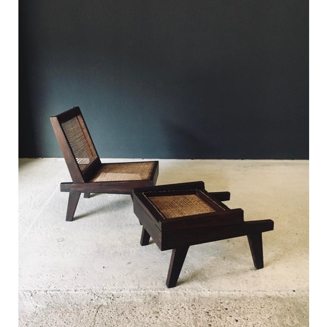 Low Modernist Folding Chairs by Pierre Jeanneret for Chandigarh, India, 1960s, Set of 2 For Sale - Image 4 of 18