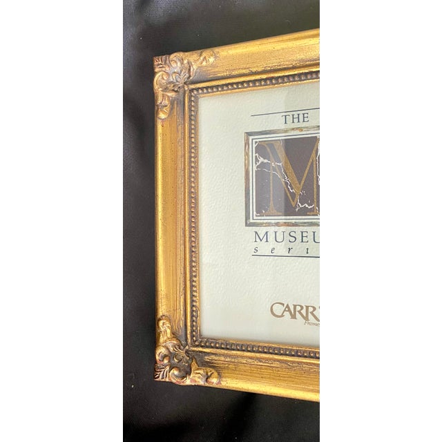 Vintage Carr Museum Series Ornate Giltwood Style Photo Frame 4 X 5 Opening. For Sale In Denver - Image 6 of 14